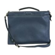 Pre-owned Leather fendi-bags Fendi Vintage , Blue , Dames