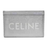 Pre-owned Leather wallets Celine Vintage , Gray , Dames