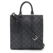 Pre-owned Canvas handbags Louis Vuitton Vintage , Black , Dames