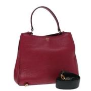 Pre-owned Leather handbags MCM Pre-owned , Pink , Dames