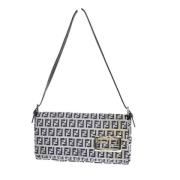 Pre-owned Canvas fendi-bags Fendi Vintage , Gray , Dames