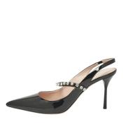 Pre-owned Leather heels Miu Miu Pre-owned , Black , Dames