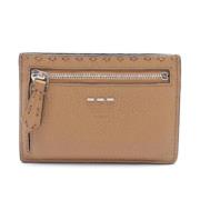 Pre-owned Leather wallets Fendi Vintage , Beige , Heren