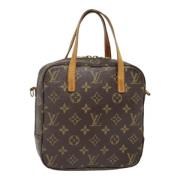 Pre-owned Canvas handbags Louis Vuitton Vintage , Brown , Dames