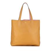 Pre-owned Leather handbags Hermès Vintage , Orange , Dames