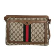 Pre-owned Leather gucci-bags Gucci Vintage , Beige , Dames