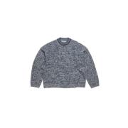 Blackbird Blue Multi Gebreide Trui Acne Studios , Gray , Heren