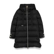 Zwarte Gewatteerde Jas Herno , Black , Dames