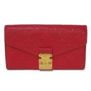 Pre-owned Leather wallets Louis Vuitton Vintage , Red , Dames