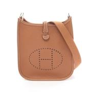 Pre-owned Leather shoulder-bags Hermès Vintage , Brown , Dames