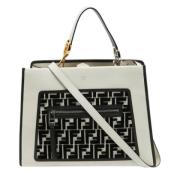 Pre-owned Leather fendi-bags Fendi Vintage , White , Dames