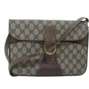 Pre-owned Leather gucci-bags Gucci Vintage , Brown , Dames