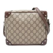 Pre-owned Canvas gucci-bags Gucci Vintage , Beige , Dames