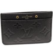 Pre-owned Canvas wallets Louis Vuitton Vintage , Black , Dames