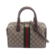 Pre-owned Leather gucci-bags Gucci Vintage , Beige , Dames