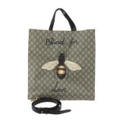 Pre-owned Canvas gucci-bags Gucci Vintage , Beige , Dames