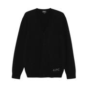 Zwarte Kenny Cardigan A.p.c. , Black , Heren