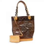 Pre-owned Fabric handbags Louis Vuitton Vintage , Brown , Dames