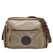 Pre-owned Leather fendi-bags Fendi Vintage , Beige , Heren