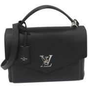 Pre-owned Leather handbags Louis Vuitton Vintage , Black , Dames