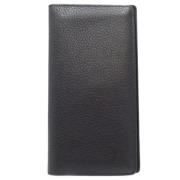 Pre-owned Leather wallets Louis Vuitton Vintage , Black , Heren