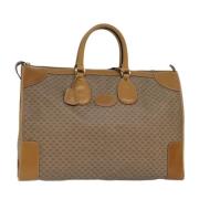 Pre-owned Canvas travel-bags Gucci Vintage , Beige , Dames