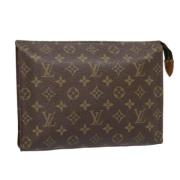 Pre-owned Canvas pouches Louis Vuitton Vintage , Brown , Dames