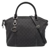 Pre-owned Canvas gucci-bags Gucci Vintage , Black , Dames