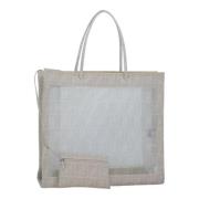 Pre-owned Canvas handbags Fendi Vintage , White , Dames