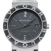 Pre-owned Stainless Steel watches Bvlgari Vintage , Black , Heren