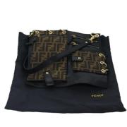 Pre-owned Leather shoulder-bags Fendi Vintage , Black , Dames