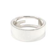 Pre-owned Metal rings Gucci Vintage , Gray , Dames