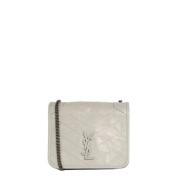 Pre-owned Leather shoulder-bags Yves Saint Laurent Vintage , Gray , Da...