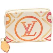 Pre-owned Canvas wallets Louis Vuitton Vintage , Orange , Dames