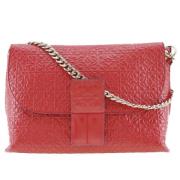 Pre-owned Leather shoulder-bags Loewe Pre-owned , Red , Dames