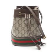 Pre-owned Leather gucci-bags Gucci Vintage , Beige , Dames