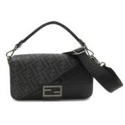 Pre-owned Coated canvas fendi-bags Fendi Vintage , Black , Dames