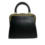 Pre-owned Leather handbags Dior Vintage , Black , Dames