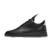 Low Top Bianco Jet Black Filling Pieces , Black , Heren