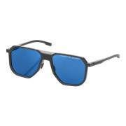 Donkere matte zonnebril met blauwe spiegelglazen Porsche Design , Gray...