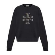 Sweatshirt met logo afgewerkt met glinsterende pailletten Tory Burch ,...