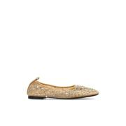 Ballerina's met glinsterende kristallen Tory Burch , Beige , Dames