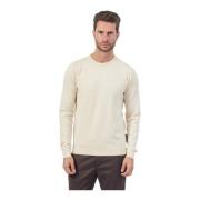 Witte Crewneck Sweater Regular Fit Richmond , White , Heren