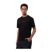 T-shirt Slim Black Filling Pieces , Black , Heren