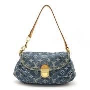 Pre-owned Canvas handbags Louis Vuitton Vintage , Blue , Dames