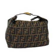 Pre-owned Canvas fendi-bags Fendi Vintage , Brown , Dames