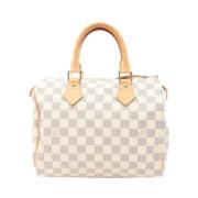 Pre-owned Leather louis-vuitton-bags Louis Vuitton Vintage , White , D...