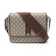 Pre-owned Leather gucci-bags Gucci Vintage , Beige , Dames