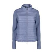 Gewatteerde Bicolor Jas voor Vrouwen Moncler , Blue , Dames