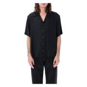 Toile Iconographe Bowling Shirt Valentino Garavani , Black , Heren